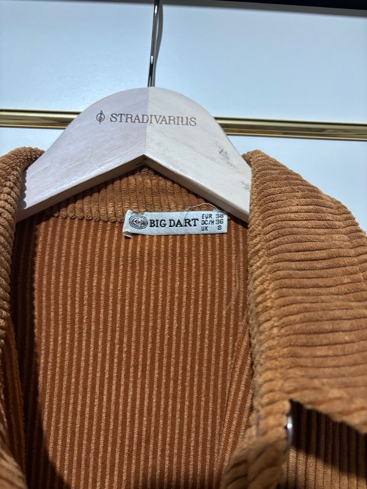 Kadın Kahverengi Süet Gömlek - Görsel 3