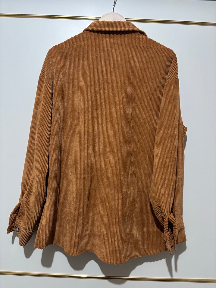 Kadın Kahverengi Süet Gömlek - Görsel 2