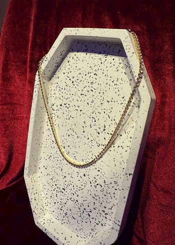 Xuping Altın Renkli Uzun Zincir Detaylı Kadın Kolye - Görsel 2