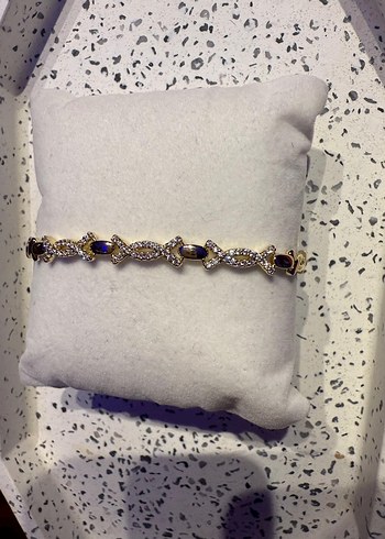 Xuping Zincir Detaylı Koyu Altın Bileklik - Görsel 2