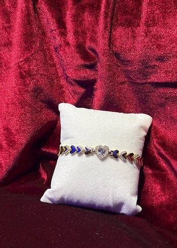 Xuping Altın Renkli Pul İşlemeli Kalpli Kadın Bileklik - Görsel 2