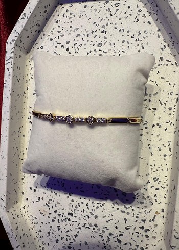 Xuping Minimalist Altın Renkli Düğün Bilekliği - Görsel 2