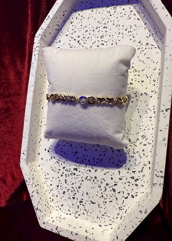 Xuping Zincir Detaylı Sonsuzluk Klasik Altın Bileklik - Görsel 2