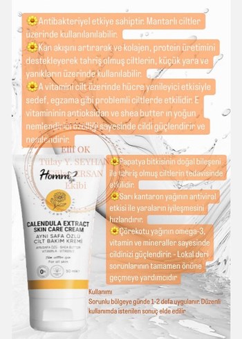 Diğer Kibi Calendula Özlü Cilt Bakım Kremi