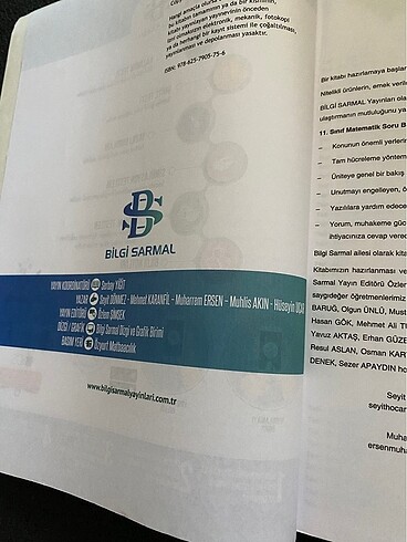  Bilgi Sarmal 11.Sınıf Matematik Soru Bankası