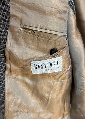 Düğmeli Kahverengi Blazer Erkek Takım Ceketi - Görsel 2