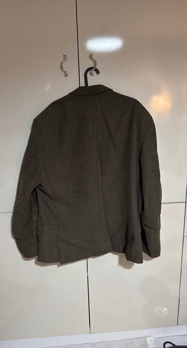 Düğmeli Kahverengi Blazer Erkek Takım Ceketi - Görsel 4