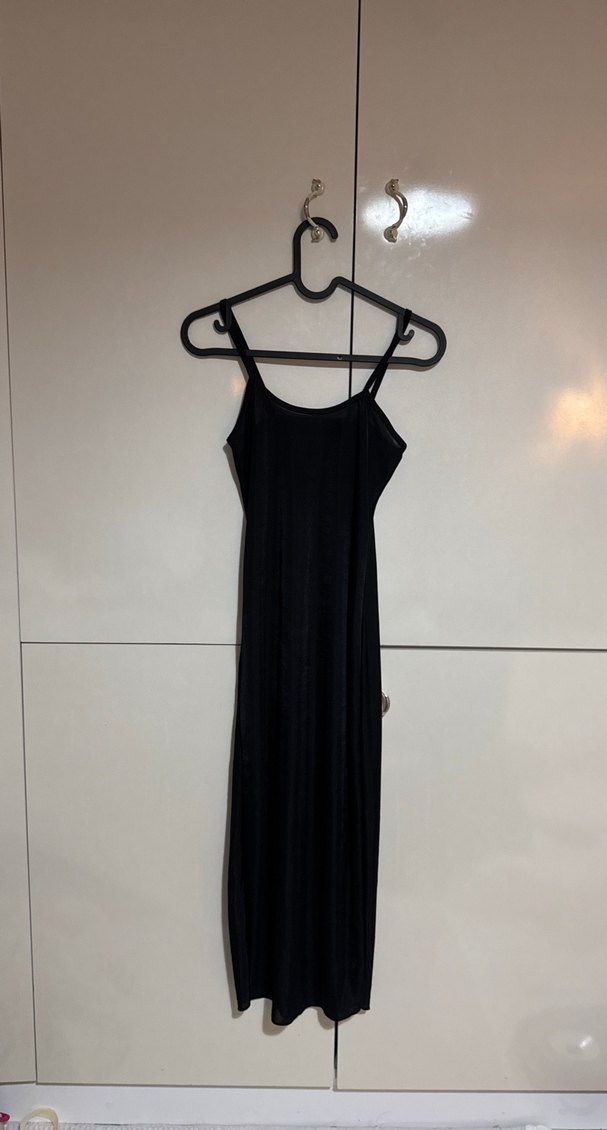 Kadın Uzun Kol Çok Renkli Batik Elbise - Görsel 4