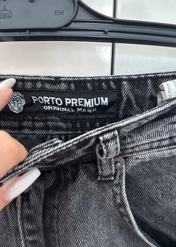 Gri Bol Kesim Baggy Kot Pantolon - Görsel 2