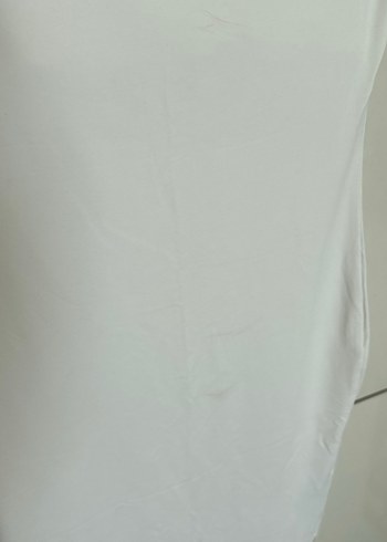 Beyaz Straplez Uzun Elbise - Görsel 3