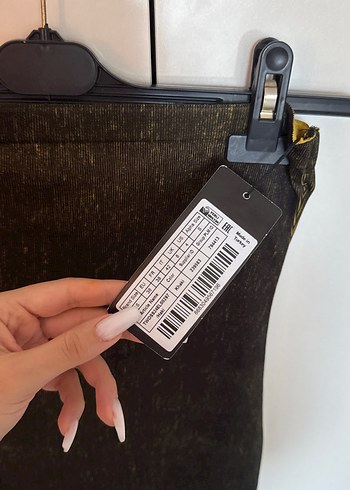 Siyah Sarı Midi Elbise - Görsel 3