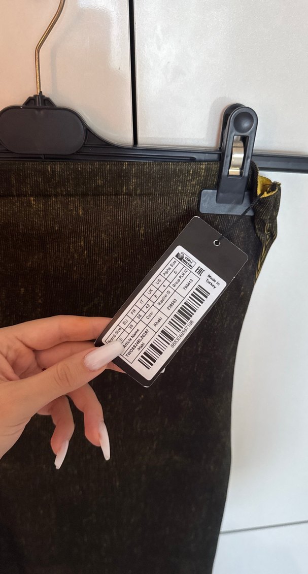 Siyah Sarı Midi Elbise - Görsel 3