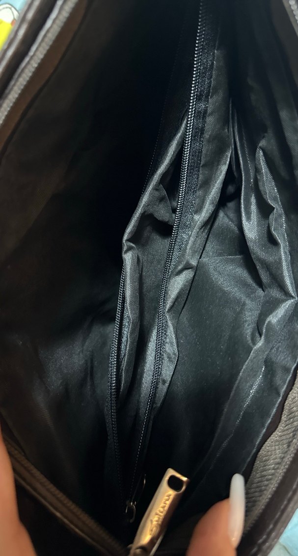 Kahverengi Deri Kadın Omuz Çantası - Görsel 5