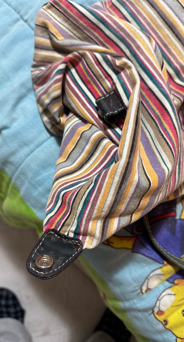 Çok Renkli Çizgili Bohem Kadın Çantası - Görsel 4