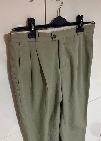 Açık Yeşil Regular Kumaş Pantolon - Görsel 2