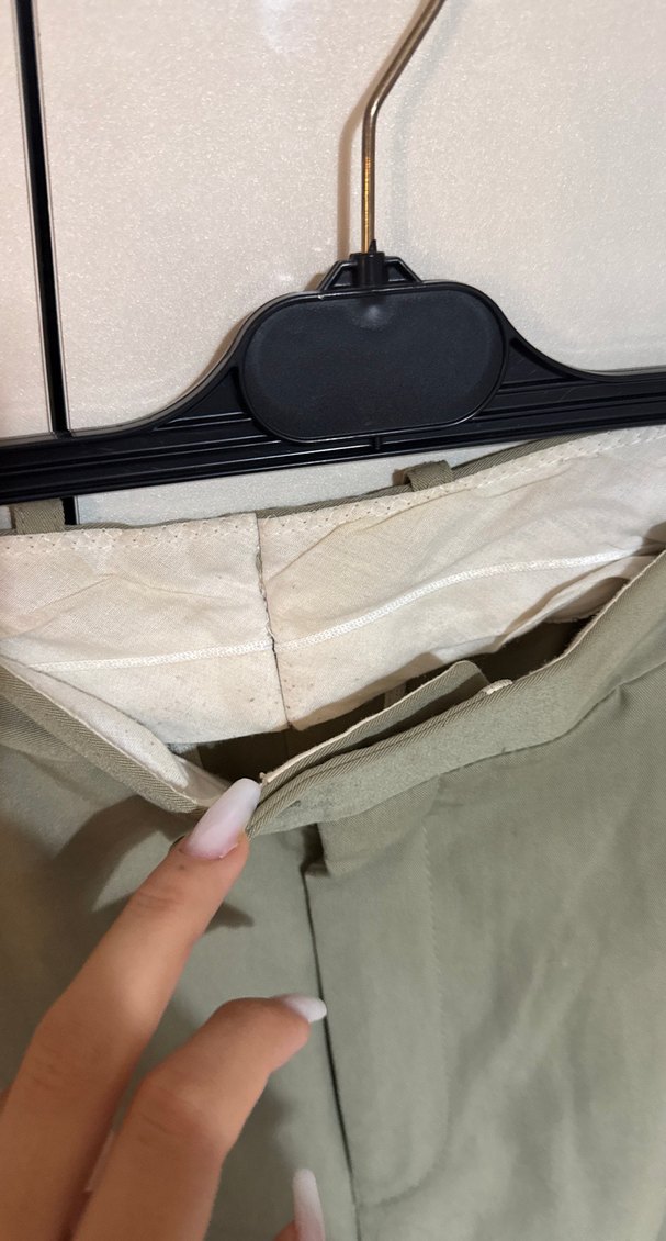 Açık Yeşil Regular Kumaş Pantolon - Görsel 5