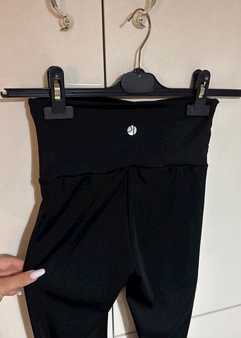 Siyah Spor İspanyol Paça Tayt - Görsel 4