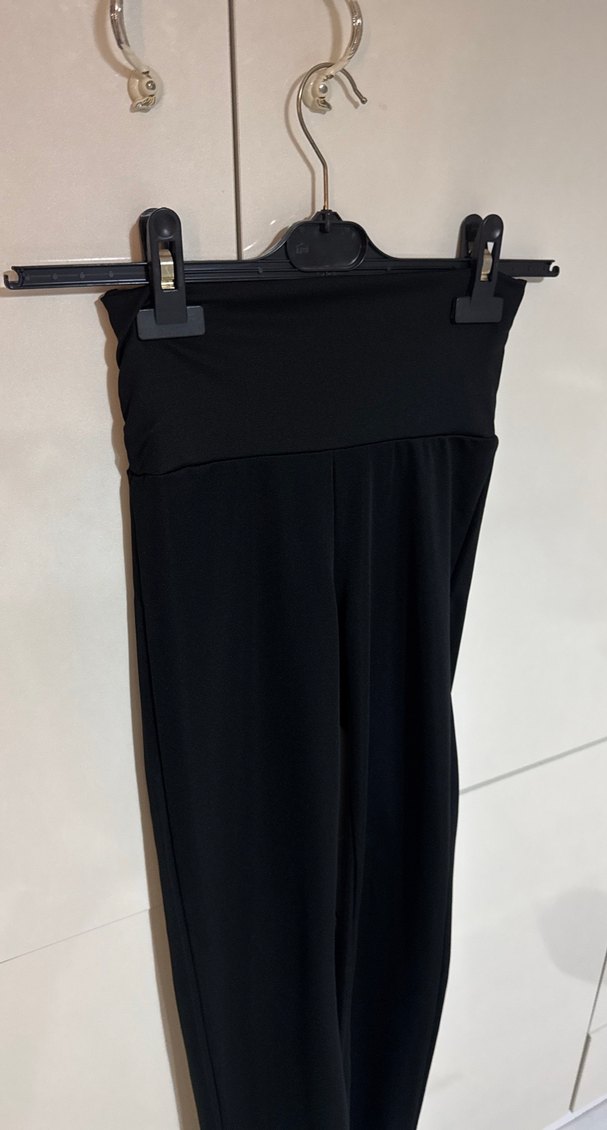 Siyah Spor İspanyol Paça Tayt - Görsel 2