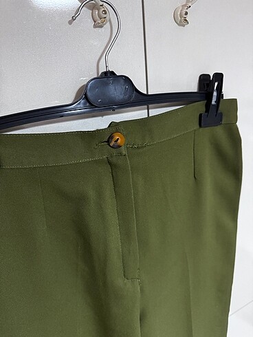 Zara HAKİ KUMAŞ PANTOLON