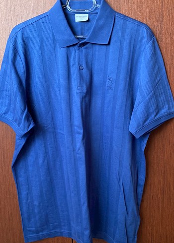 U.S. Polo ASSN Mavi Polo Yaka Kısa Kollu Erkek Tişört