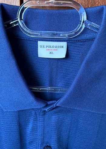 U.S Polo Assn. U.S. Polo ASSN Mavi Polo Yaka Kısa Kollu Erkek Tişört