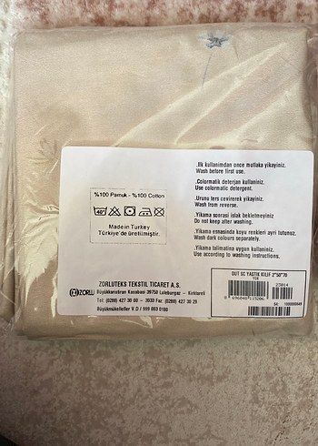 Linens İki takım pamuk saten yastık kılıfı