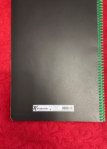 Kelebek Desenli Yeşil Spiralli Defter - Görsel 3