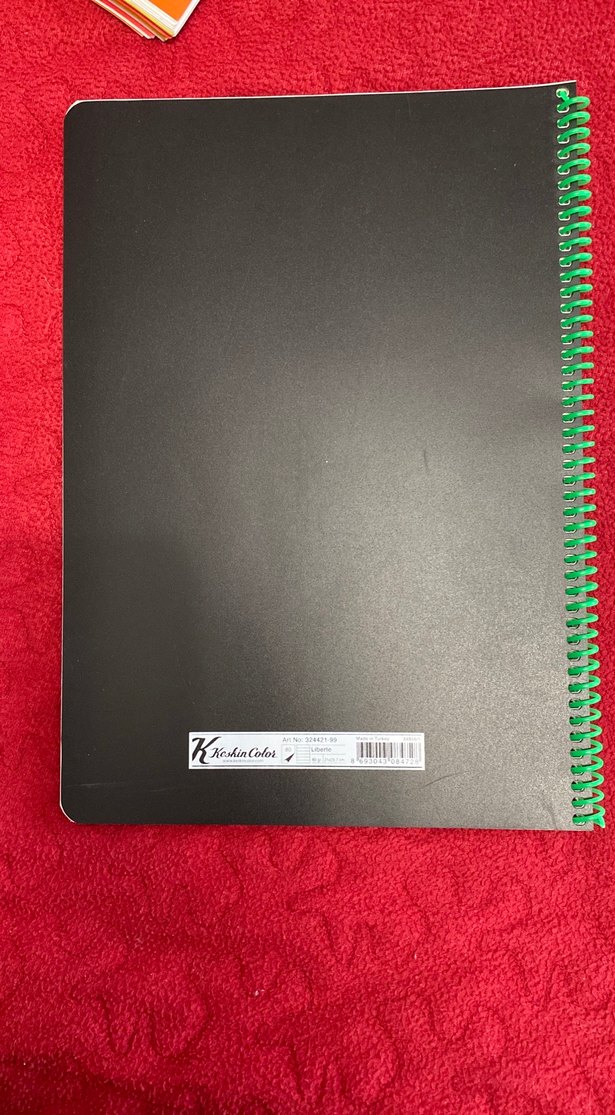 Kelebek Desenli Yeşil Spiralli Defter - Görsel 3