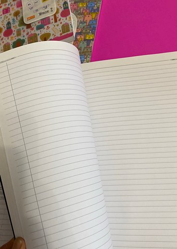 Kelebek Kalp Desenli Pembe Spiralli Defter - Görsel 5