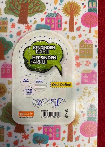 Pastel Renkli A4 Çizgili Defter - Görsel 2