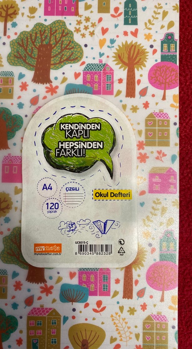 Pastel Renkli A4 Çizgili Defter - Görsel 2