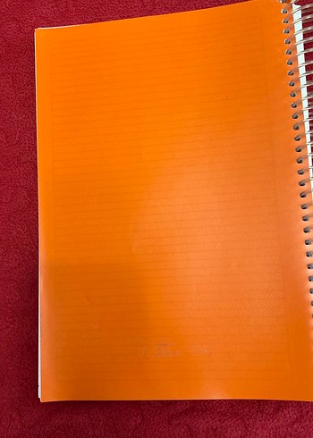 Parlak Turuncu Spiralli Defter - Görsel 4