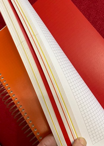 Parlak Turuncu Spiralli Defter - Görsel 2