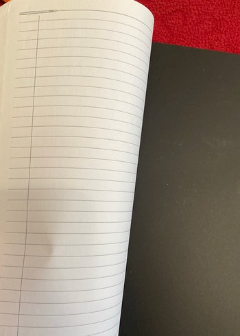 Kelebek Kalp Desenli Siyah Spiralli Defter - Görsel 3