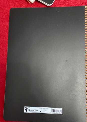 Kelebek Kalp Desenli Siyah Spiralli Defter - Görsel 2