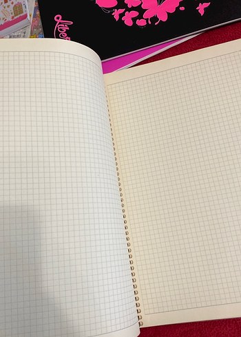 Mor Tüy Desenli Spiralli Defter - Görsel 3