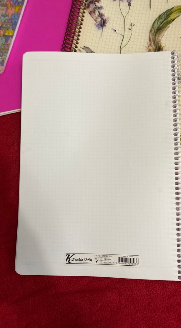 Kareli spiralli defter - Görsel 4