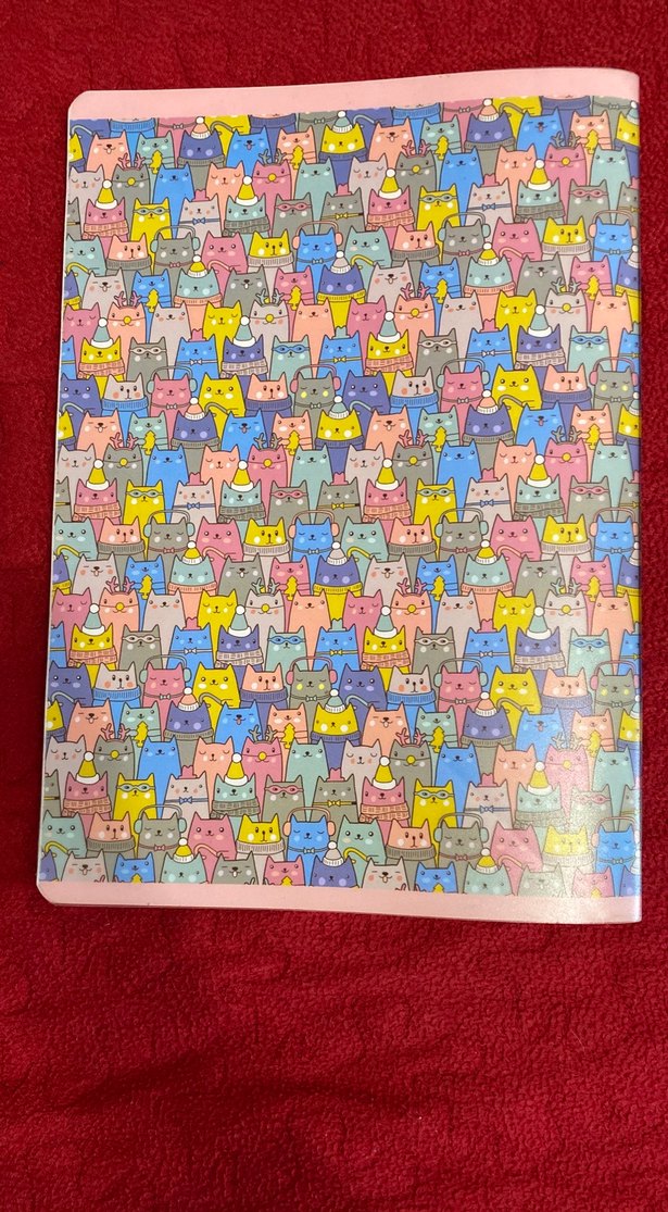 Renkli Kedi Desenli A4 Defter - Görsel 3