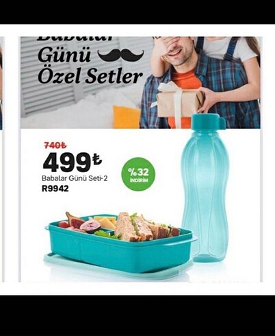 Tupperware sıfır saklama kapı 3 bölmeli