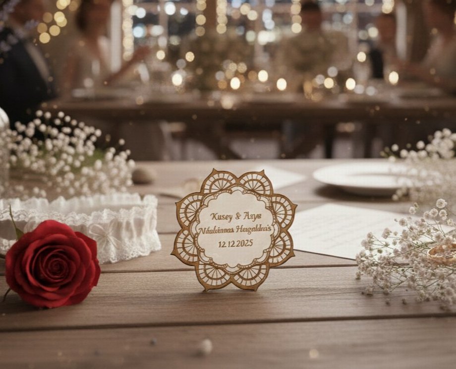 Kişiye Özel 10 adet Nikah Magneti - Görsel 2