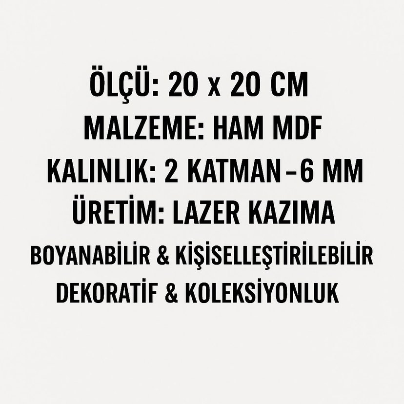 Naruto Ahşap Tablo 20x20 cm - Görsel 5