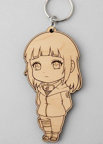 Hinata Hyuga  Naruto Ahşap Anahtarlık - Görsel 2