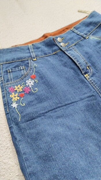 Hiç giyilmedi kot etek - Görsel 4