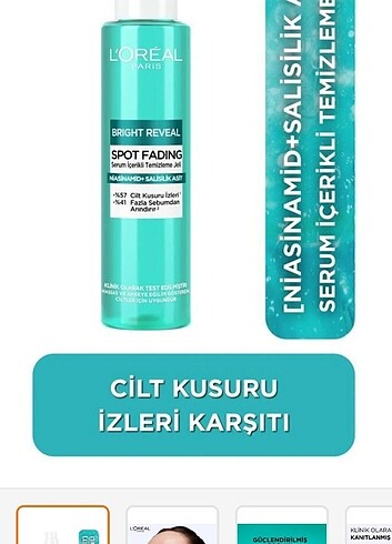 Beden Loreal Paris yüz yıkama jeli