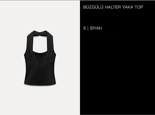 ZARA HALTER YAKA ÜST