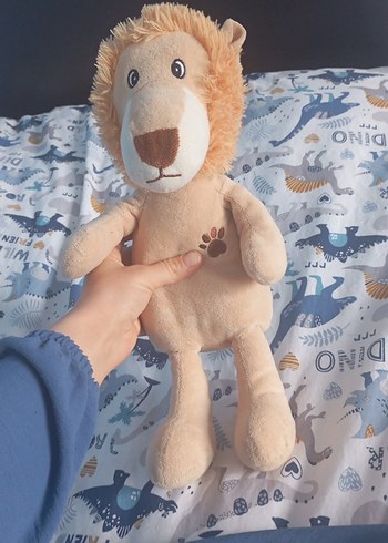 Pastel Camel Renkli Peluş Aslan Oyuncak - Görsel 2