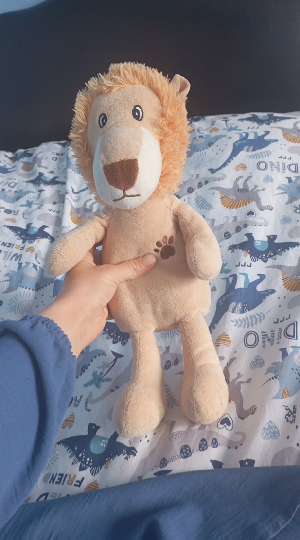 Pastel Camel Renkli Peluş Aslan Oyuncak - Görsel 2