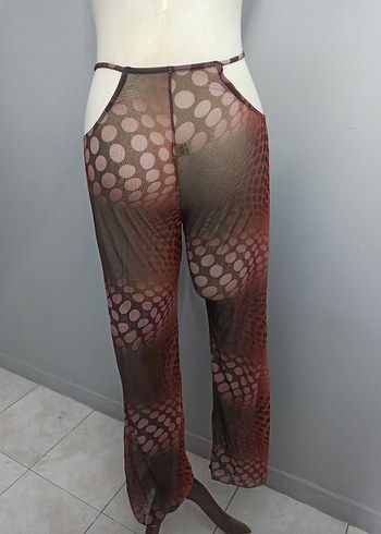 Bel Pencere Detaylı Pareo Pantolon - Görsel 4