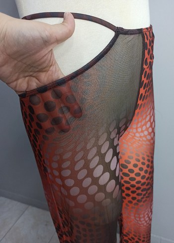 Bel Pencere Detaylı Pareo Pantolon - Görsel 3