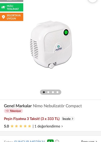 Nebulizatör Hava Çocuk - Görsel 5